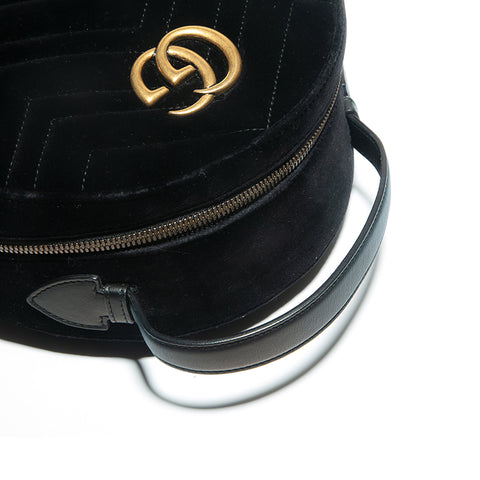 Gucci Marmont Large Velvet Black