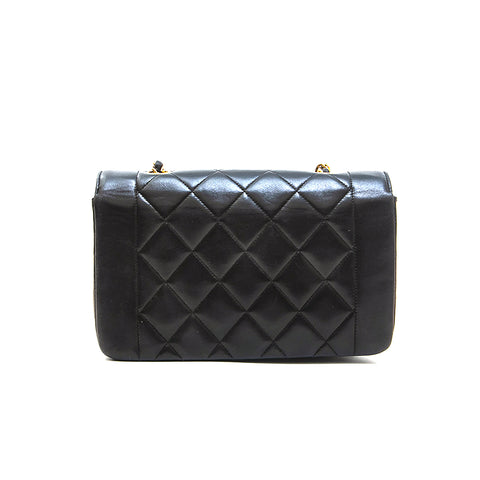 シャネル CHANEL ダイアナフラップ チェーン ショルダーバッグ ブラック P12936