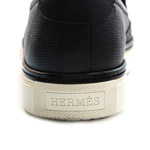 HERMES HERMES边缘流苏皮革面包黑色P12962