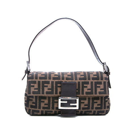 Fendi Zucca Mamma桶手提包棕色P12966
