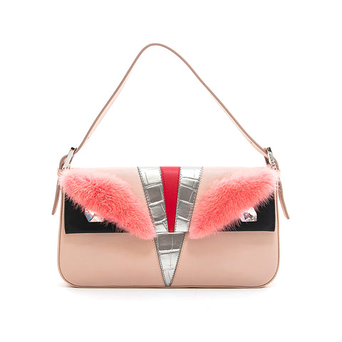 Fendi Monster Bucket Handbag Pink P12980
