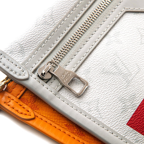 Louis Vuitton Louis Vuitton Flat Messenger Shoulder Bag Gray x Orange –  NUIR VINTAGE
