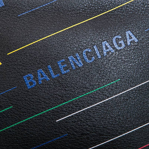 バレンシアガ BALENCIAGA ロゴ カメラバッグ ショルダーバッグ ブラック P13009