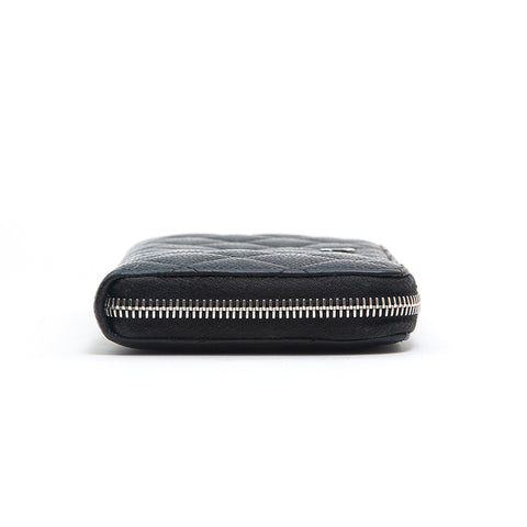 Chanel CHANEL Caviar Skin Matrasse Long Wallet Black P13013