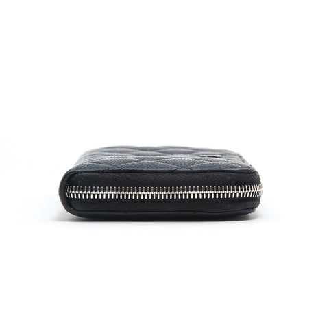 Chanel chanel caviar peau matrasse longue portefeuille noir p13013