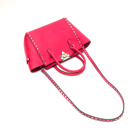 Valentino Valentino Rock Studs 2way Sac à main épaule rose P13024