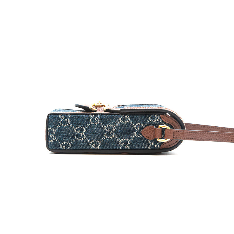 Gucci Blue Matelasse Denim Pearl Embellished GG Marmont Shoulder Bag –  STYLISHTOP