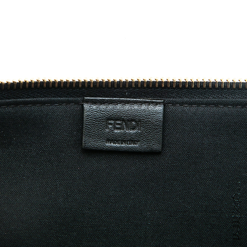 フェンディ FENDI スタッズ モンスター クラッチバッグ ブラック