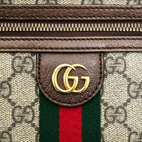 グッチ GUCCI オフィディア GGスプリーム シェリーライン ショルダーバッグ ブラウン P13065