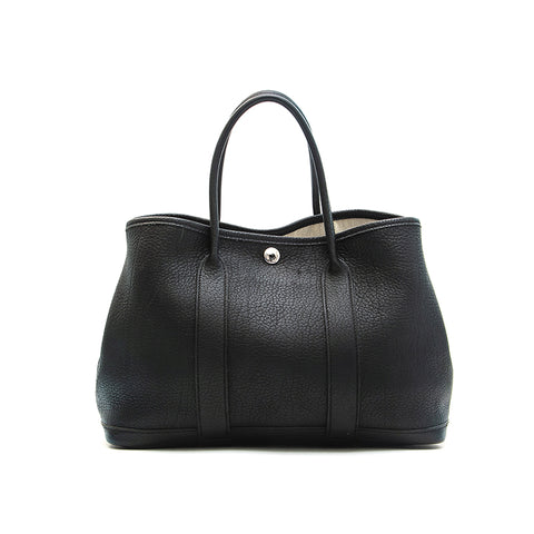 Hermes Hermes Garden Party Handtasche □ K Gravierte schwarze P13074