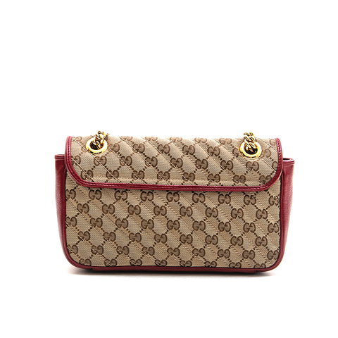 Gucci GG Marmont Large Shoulder Bag in Red