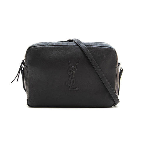 圣洛朗巴黎边缘皮革肩带棕色P13093