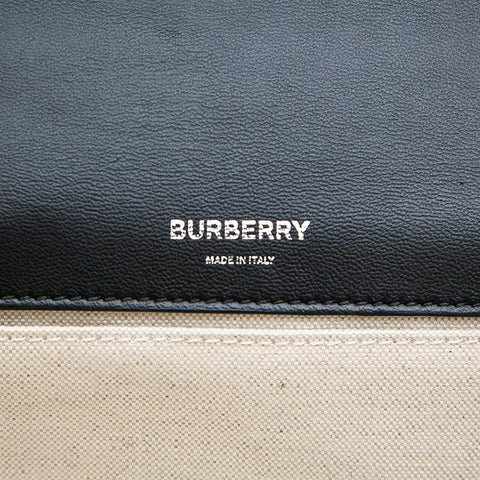Burberry Burberry Laura帆布链肩袋黑色P13102
