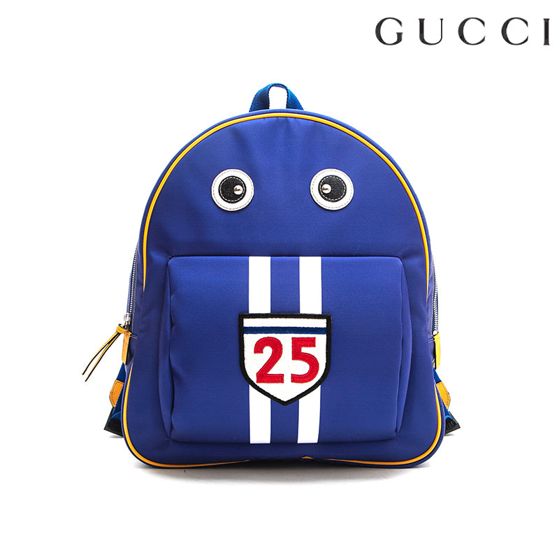 【正規品・美品】グッチ チルドレン レーシング リュック デイバッグ ブルー グッチ GUCCI チルドレンズ レーシングカー リュック