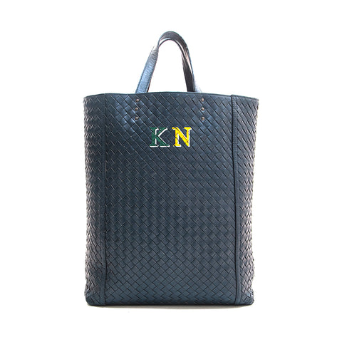 Bottegavenetta Intreciato手提包海军P13115