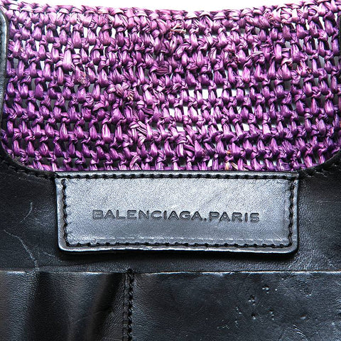 Balenciaga Balenciaga Rattan Tote Handtasche Lila P13116