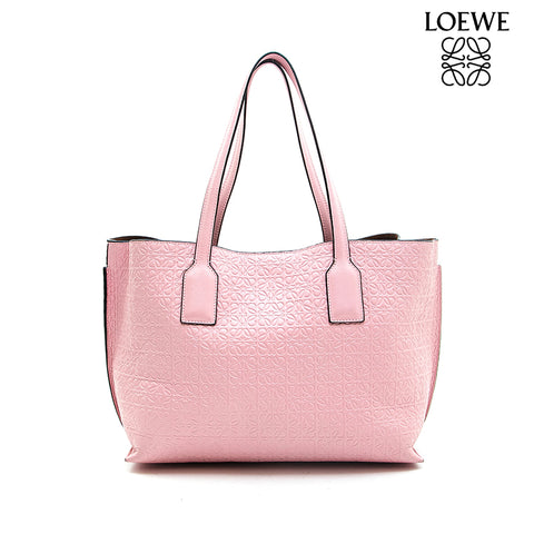 Loewe Loewe Anagram图案皮革手提袋粉红色P13137