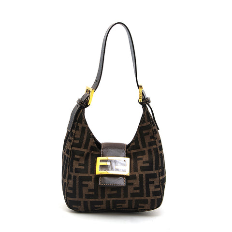Fendi Zucca Mamma桶手提包棕色P13159