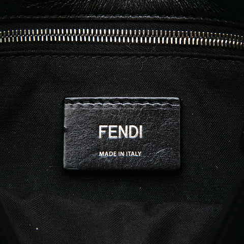 Fendi Fendi Zucca en cuir Sac à bandoulière noir P13168