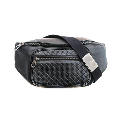Bottegaveneta Intrecciato身体袋黑色P13171
