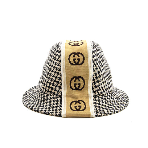 Gucci GUCCI Chidori Bucket Hat Beige P13174 – NUIR VINTAGE