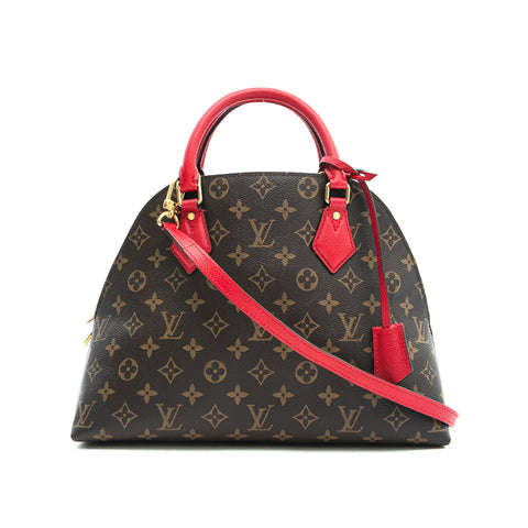 Louis Vuitton Louis Vuitton Almaintoo 2way Handtasche Brown x Red P13198