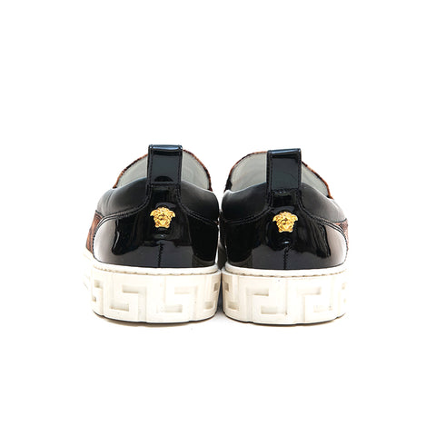 Versace Versace Léopard Slip - Sneakers Brown P13200