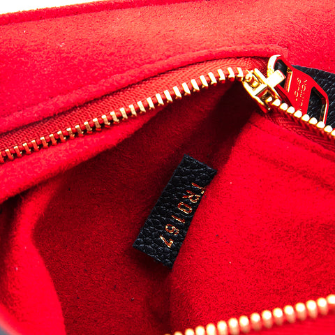 Louis Vuitton Navy Epi Leather Alma BB w/ Strap