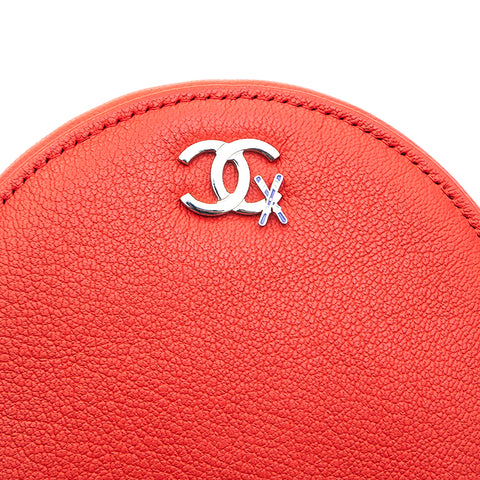 Chanel Chanel Curf Round Kettenbeutel Umhängetasche Orange P13207