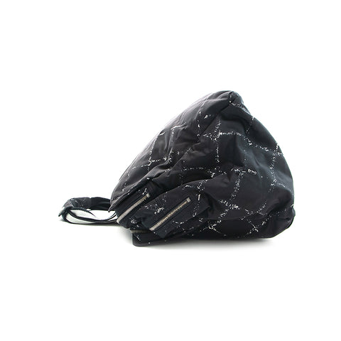 Chanel CHANEL Old Travel Line Boston Bag Handbag Black P13208 – NUIR VINTAGE