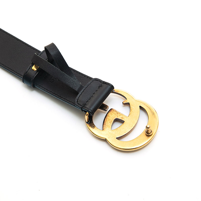 グッチ GUCCI GGマーモント レザー ベルト ブラック P13219 – NUIR VINTAGE