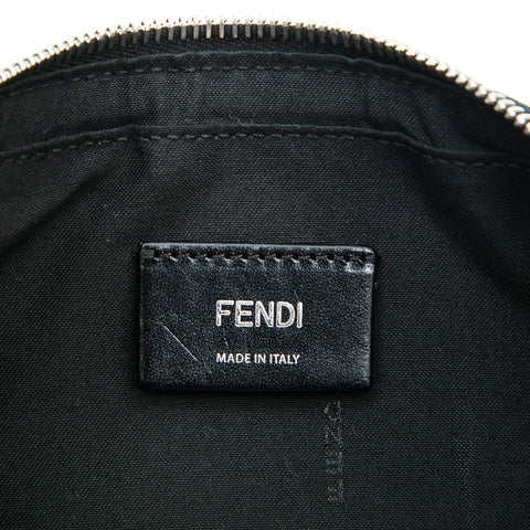 フェンディ FENDI ズッカ レザー  ショルダーバッグ ブラウン P13228