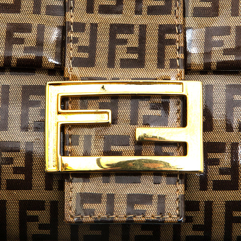 Fendi Fendi Zucchino Emaille Mam Eimer Handtasche Beige P13231