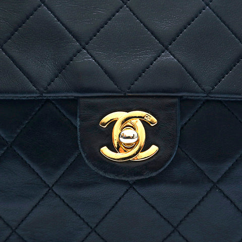 Chanel Chanel Matrasse -Ketten -Umhängetasche Schwarz P13237