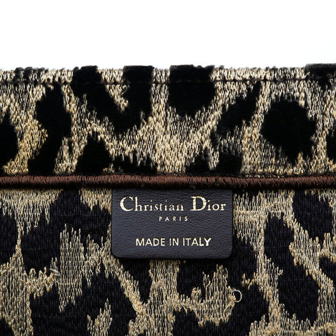 クリスチャンディオール Christian Dior ベルベット レオパード ブックトート トートバッグ マルチカラー P13242