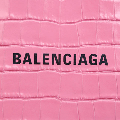 バレンシアガ BALENCIAGA クロコ 2way ミニ ショルダーバッグ ピンク P13244