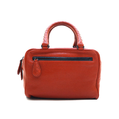 ボッテガヴェネタ BOTTEGAVENETA レザー  ハンドバッグ ブラウン P13275