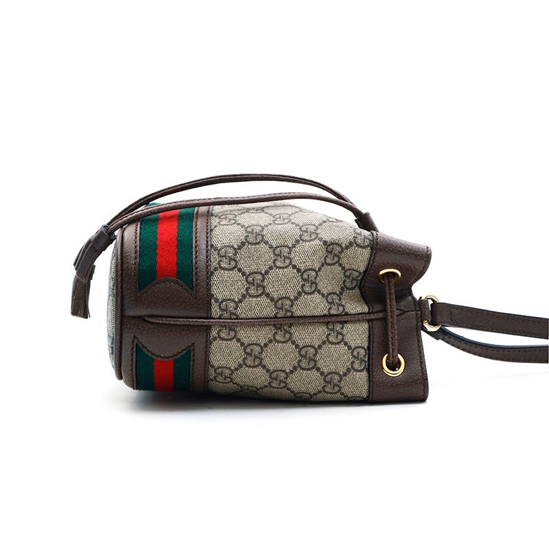 グッチ GUCCI GGスプリーム シェリーライン ミニ巾着 ショルダーバッグ ブラウン P13279 – NUIR VINTAGE