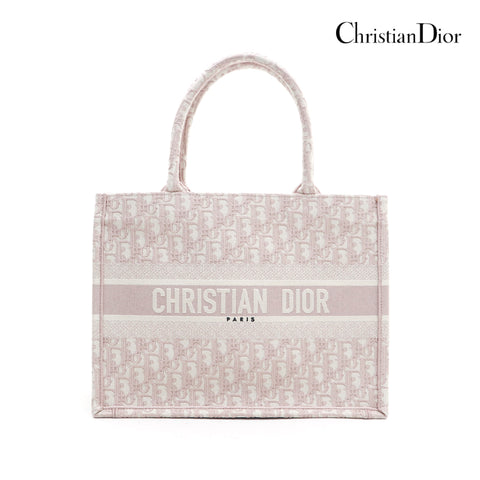 クリスチャンディオール Christian Dior オブリーク ミディアム ブックトート ハンドバッグ ピンク P13283
