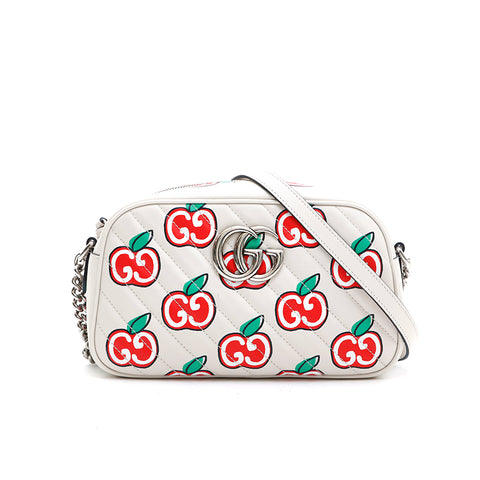 Gucci GUCCI GG Marmont Apple Shoulder Bag White P13299