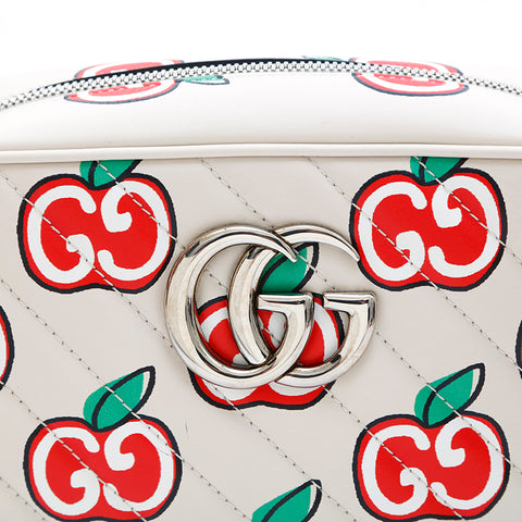 Gucci Gucci GG Marmont Apple Umhängetasche Weiß P13299