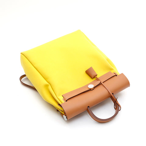 Hermes Hermes Alebag Zip AD PM sac à dos D Daypack D Gravé Jaune P13304