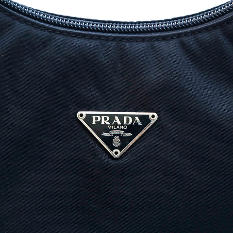 プラダ PRADA ホーボー ナイロン ハンドバッグ ブラック P13306