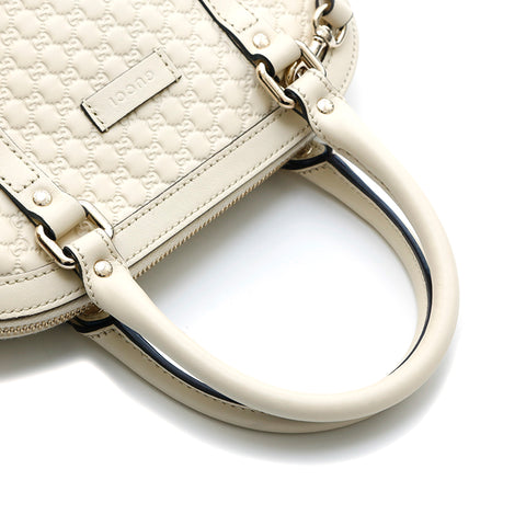 Gucci GUCCI Micro GG Leather Handbag Ivory P13307 – NUIR VINTAGE