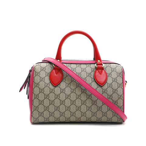 Gucci GUCCI Bicolor GG Minoboston Handbag Multicolor P13308