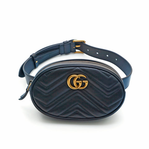 Gucci Offidia Leather Pouch Bag Black P13311 – VINTAGE