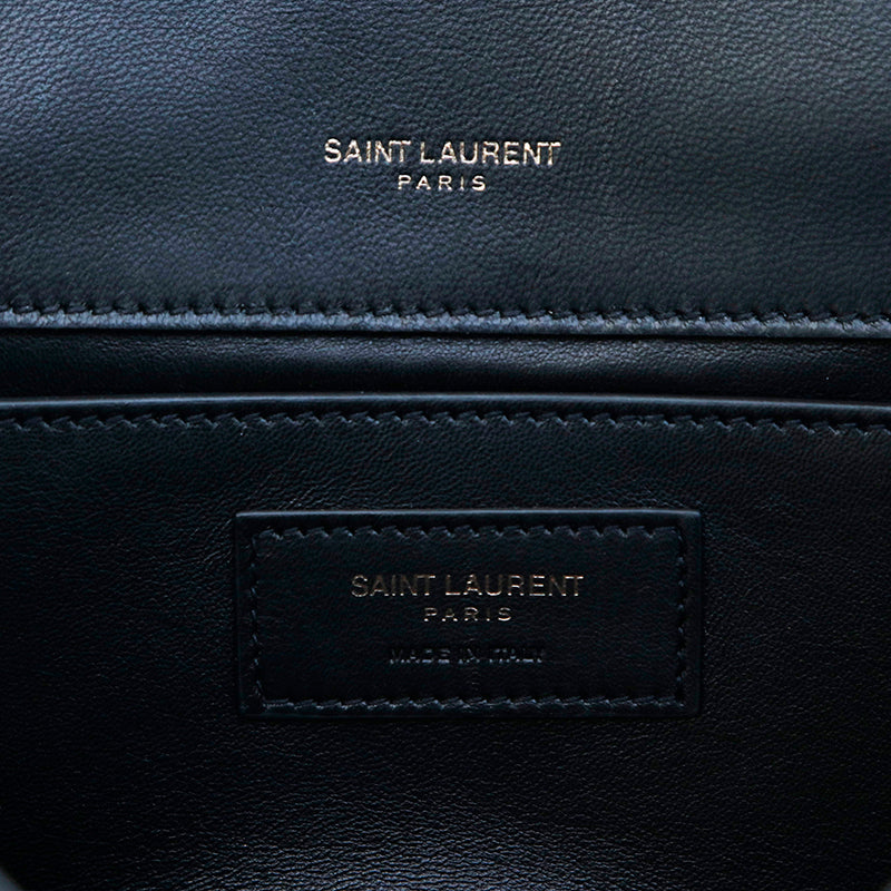 サンローランパリ SAINT LAURENT PARIS スエード カラーストーンスタッズ チェーン ショルダーバッグ ブラック P1333 –  NUIR VINTAGE