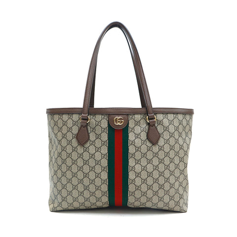 Gucci Gucci Gg Spring Sherry Line Tote Bag Brown P13335
