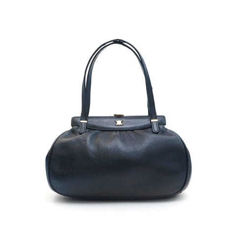 Céline Céline Trionfiga Maguchi Leather mini sac à main noir P13341