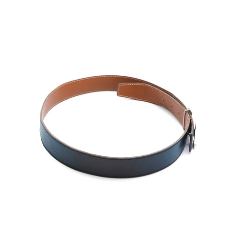 Hermes Hermes H ceinture en cuir □ f Gravé noir P13349